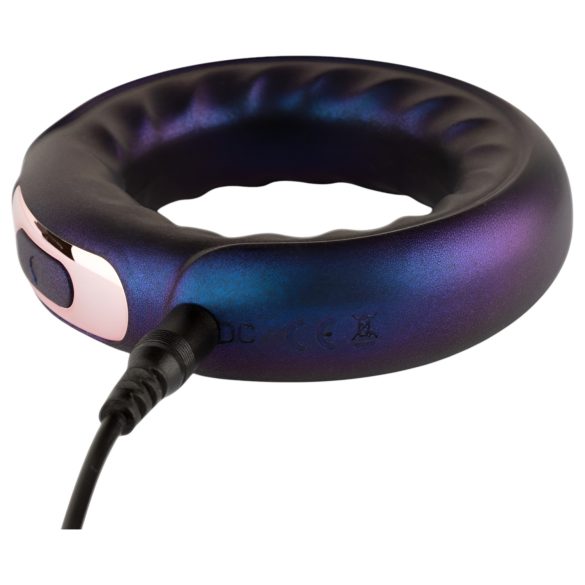 Hueman Saturn - anillo vibrador recargable resistente al agua - silicona lila