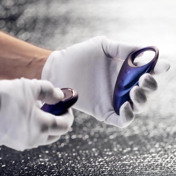 Hueman Neptune - anillo vibrador para pene resistente al agua - silicona lila