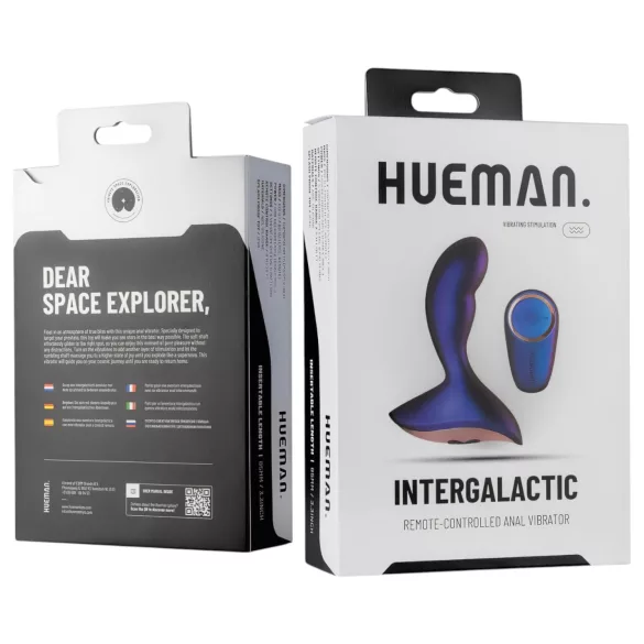 Hueman Intergalactic - consolador anal vibrador - silicona lila