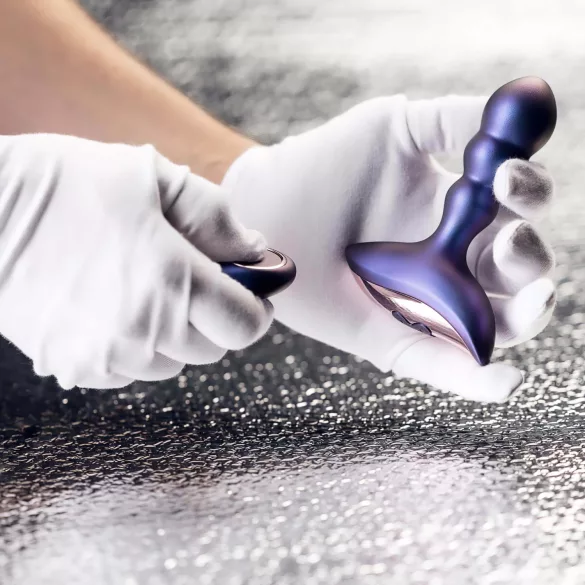 Hueman Interstellar - vibrador anal ondulado (morado)