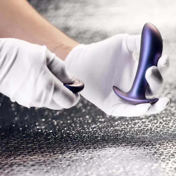 Hueman Uranus - consolador anal vibrador recargable control remoto silicona lila