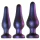 Hueman Comets - plug anal de silicona - set de 3 piezas - lila