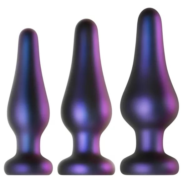 Hueman Comets - plug anal de silicona - set de 3 piezas - lila