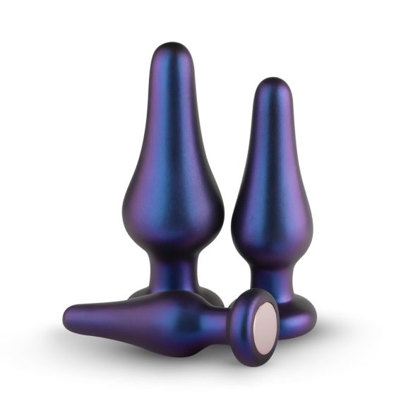 Hueman Comets - plug anal de silicona - set de 3 piezas - lila