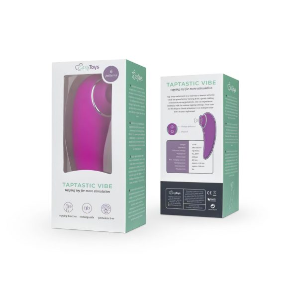 Easytoys Taptastic Vibe - vibrador de clítoris recargable impermeable rosa
