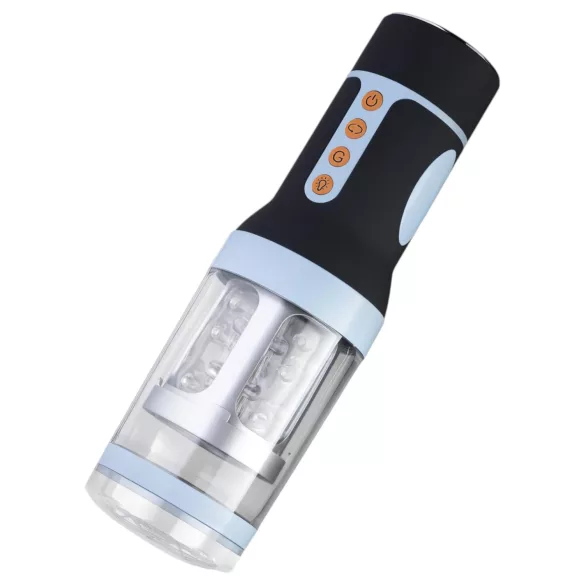 CRUIZR CM04 - masturbador automático rotatorio - silicona negra azul