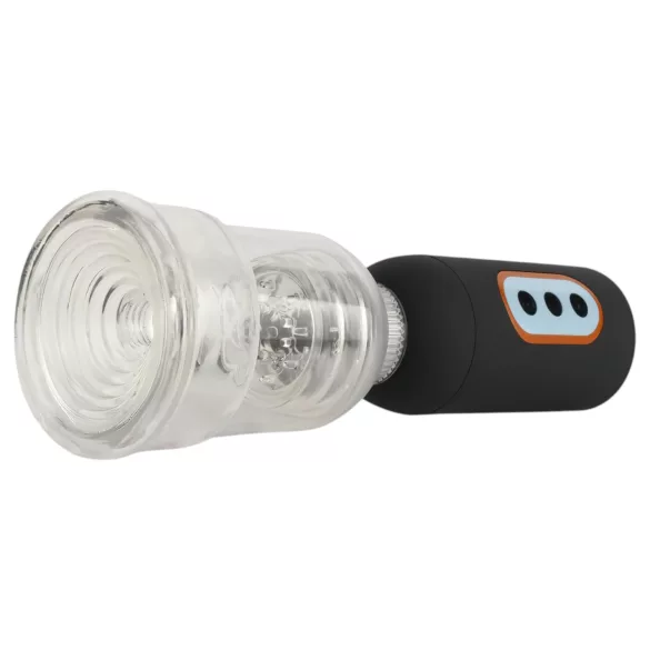 CRUIZR CS07 - bomba de vacío para pene vibradora recargable - negro transparente