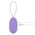 Huevo Vibrador XL LUV - con control remoto recargable (lila)