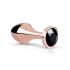 Rosy Gold Plug Anal - plug anal con piedra negra (rosegold)