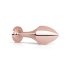 Rosy Gold Plug Anal - plug anal con piedra negra (rosegold)