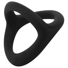   Easytoys Desire Ring - anillo para pene y testículos flexible - silicona negra