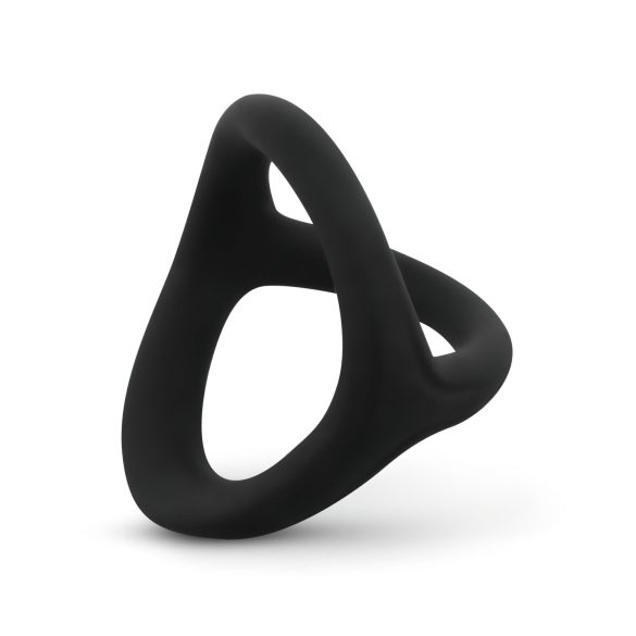 Easytoys Desire Ring - anillo para pene y testículos flexible - silicona negra