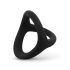 Easytoys Aro Deseo - anillo flexible para pene y testículos (negro)