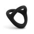 Easytoys Aro Deseo - anillo flexible para pene y testículos (negro)