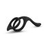 Easytoys Pleasure Ring - anillo flexible para pene y testículos (negro)