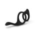 Anillo de Placer Easytoys - anillo elástico para pene y testículos (negro)
