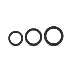Juego de Anillos Explore - set 3 piezas (negro)