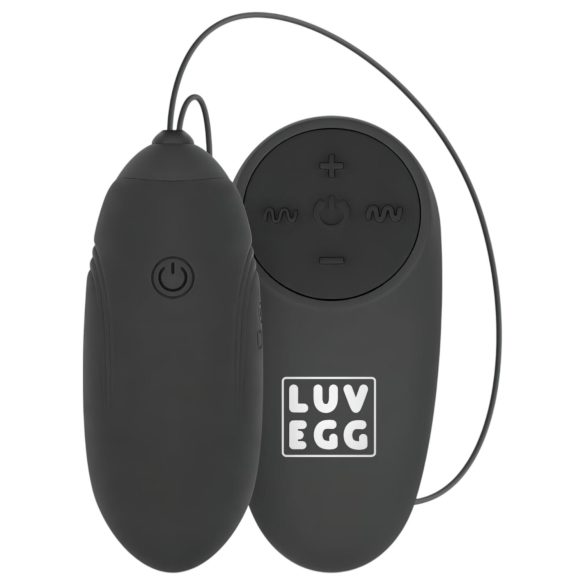 LUV EGG - huevo vibrador recargable control remoto - silicona negra