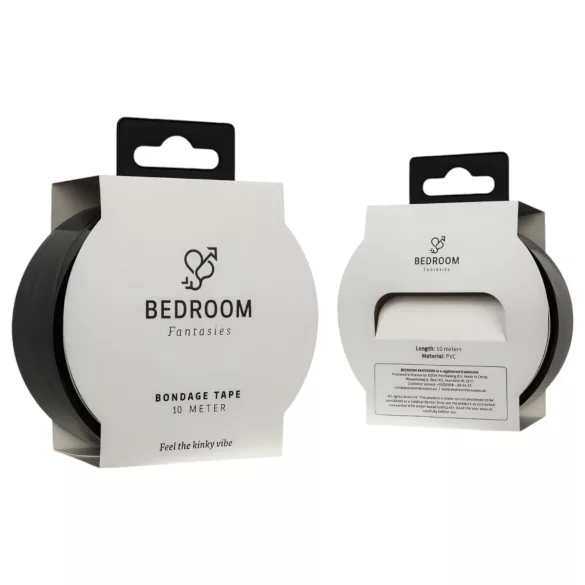 Bedroom Fantasies - cinta bondage adhesiva - 20 metros - negro