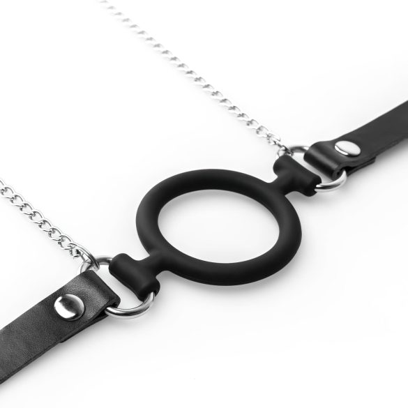 Bedroom Fantasies - mordaza con pinzas para pezones - metal negro plateado