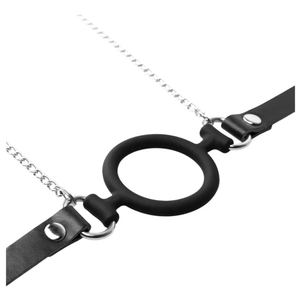 Bedroom Fantasies - mordaza con pinzas para pezones - metal negro plateado