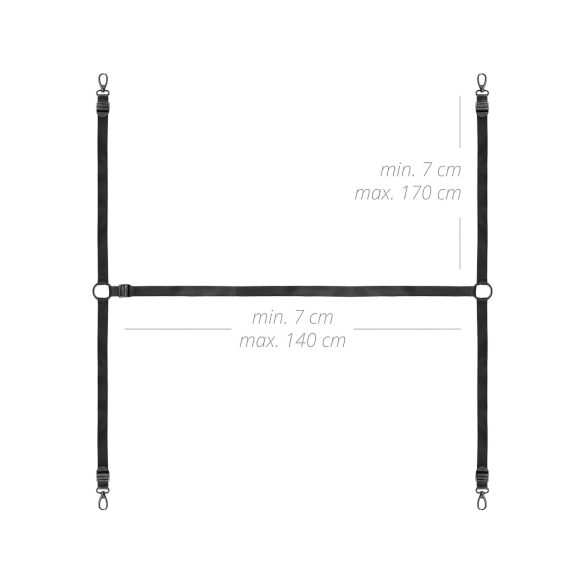 Bedroom Fantasies - set de ataduras para cama - negro