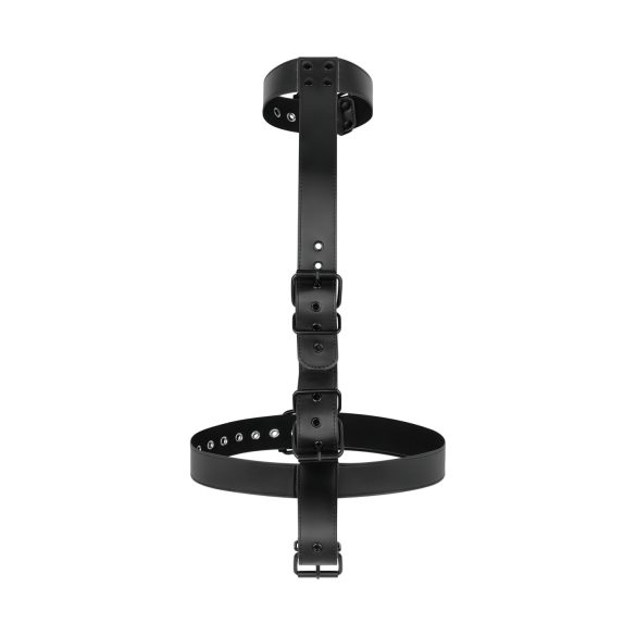 Fantasías Nocturnas - Set BDSM con collar y grilletes (negro)