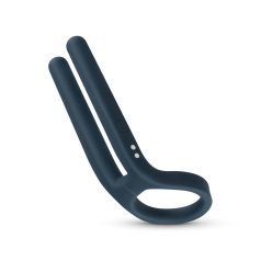 Boners - anillo vibrador azul para pene y testículos