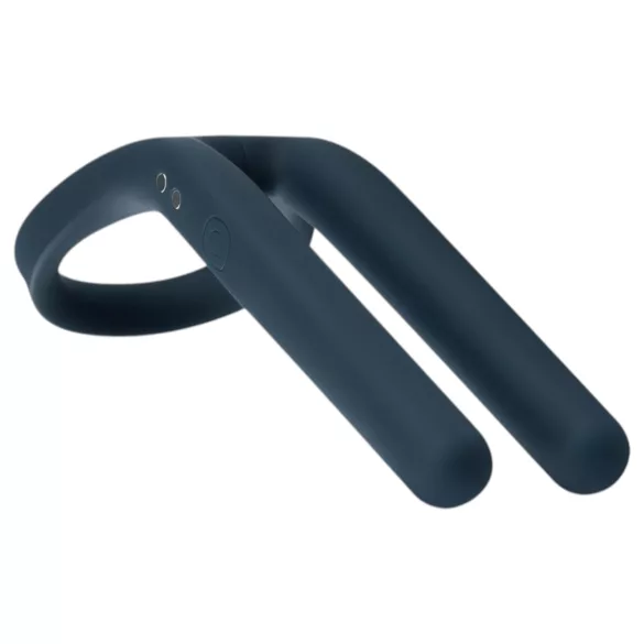 Boners - anillo peneano recargable con vibrador para testículos - silicona azul