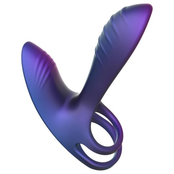 Hueman Infinity Ignite - anillo vibrador pene y testículos - silicona lila