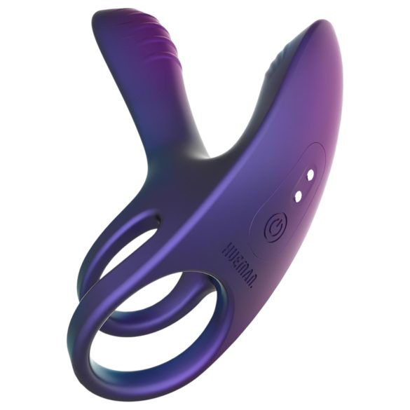 Hueman Infinity Ignite - anillo vibrador pene y testículos - silicona lila