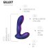 Hueman Galaxy - vibrador anal pulsante (morado)