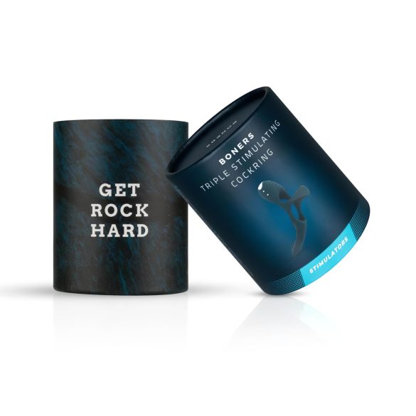 Boners - anillo para pene y testículos con estimulador de clítoris - silicona