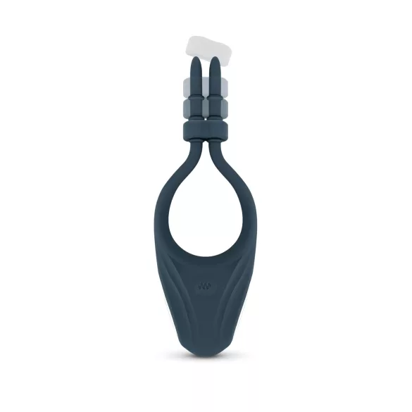Boners - anillo vibrador ajustable para pene - silicona azul