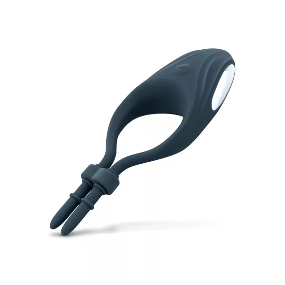Boners - anillo vibrador ajustable para pene - silicona azul