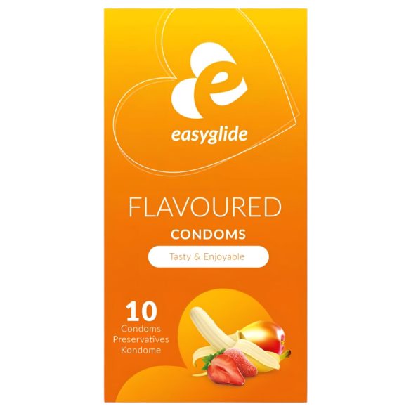 EasyGlide Flavoured - preservativos sabor fruta (10 unidades)
