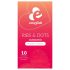 EasyGlide Ribs & Dots - preservativo texturizado (10 uds)