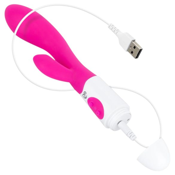Easytoys Lily 2.0 - vibrador con estimulador de clítoris recargable - color rosa