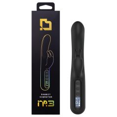   BLAQ - vibrador digital conejito con brazo para clítoris (negro)