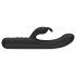 BLAQ - Vibrador digital con brazo y orejitas de conejo (negro)