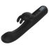 BLAQ - vibrador digital conejito con brazo para clítoris (negro)