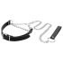 Bedroom Fantasies - collar con correa (negro)