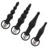 Easytoys - Set de vibradores anales recargables - 4 piezas (negro)