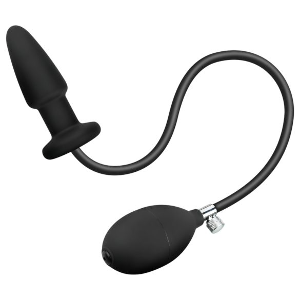 EasyToys - plug anal inflable - silicona negra