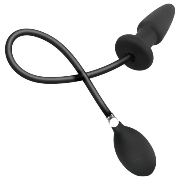 EasyToys - plug anal inflable - silicona negra
