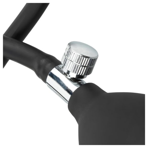 EasyToys - plug anal inflable - silicona negra