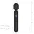 BLAQ - gran vibrador masajeador digital (negro)