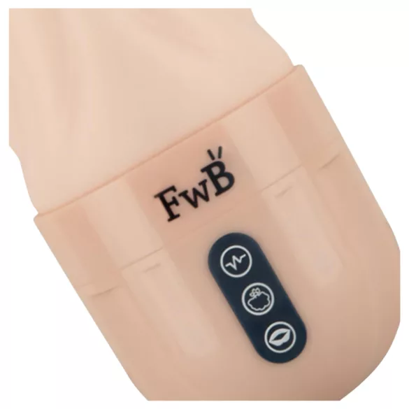FWB - masturbador masculino realista vibrador succionador silicona color natural