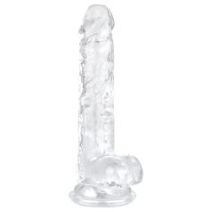 EasyToys - Dildo testicular - 17cm (transparente)