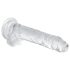 EasyToys - Dildo testicular - 17cm (transparente)